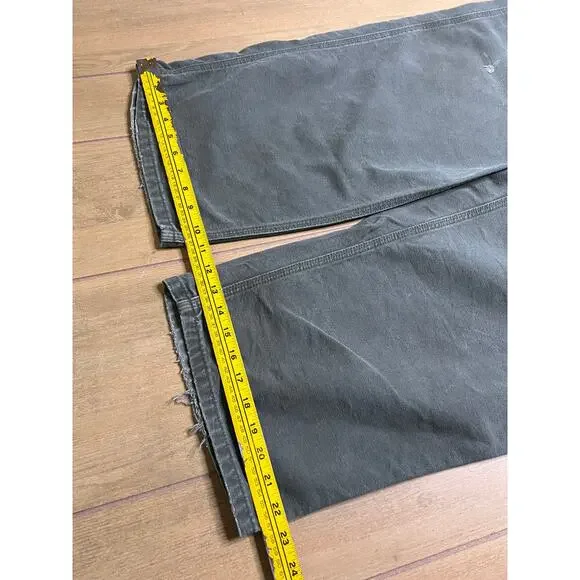 Vintage Carhartt B11 MOS Carpenter Work Pants 44x30 Moss Green Canvas Y2K - Picture 8 of 11
